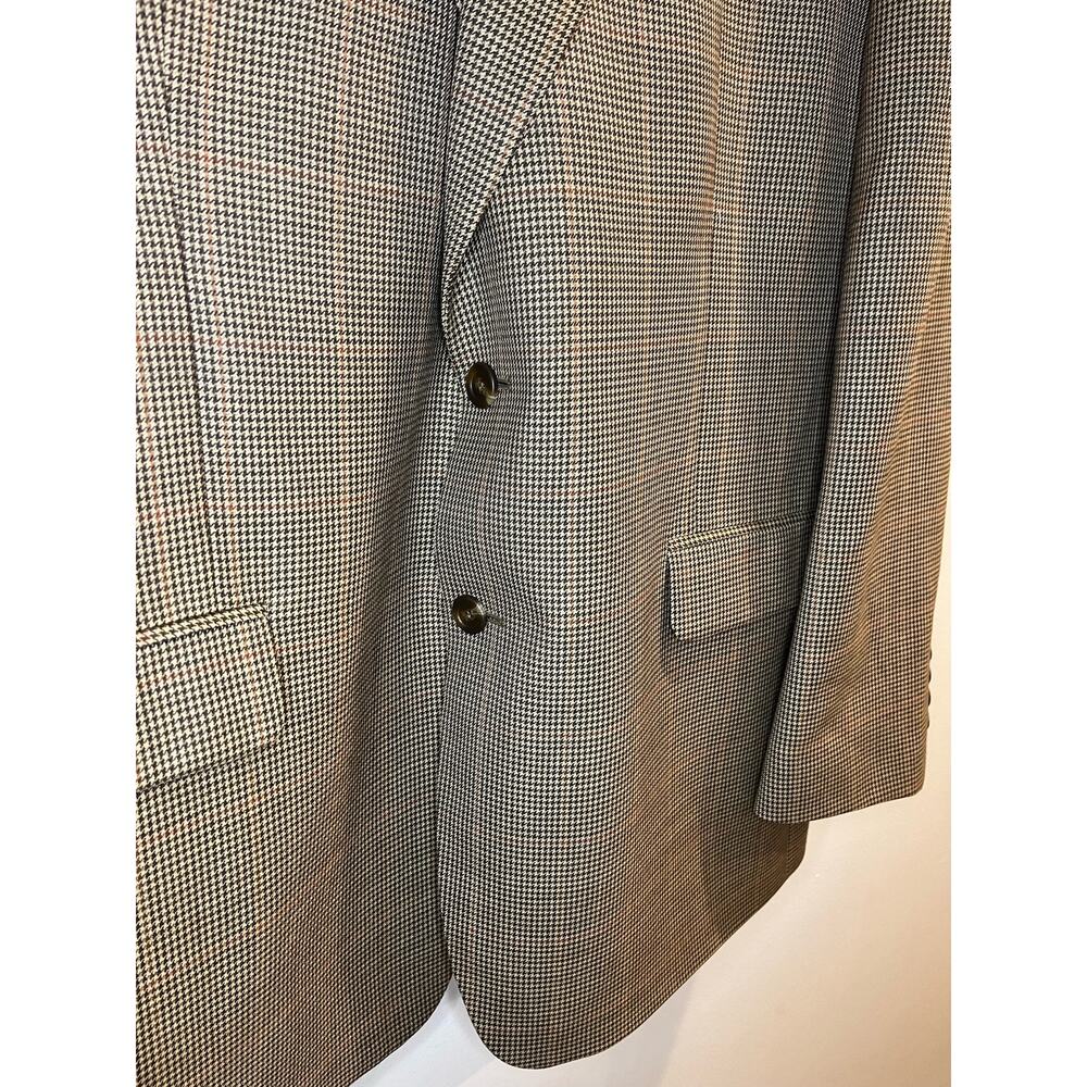 Lauren Ralph Lauren Houndstooth Sports Coat 100% Wool Size 46 Regular Academia - Picture 3 of 9